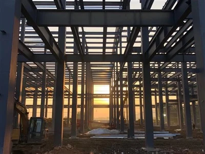 Fladshop di fabbricazione di telaio in acciaio Building pesante raggio di acciaio